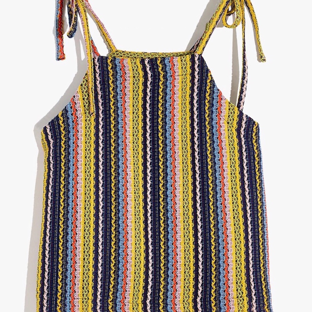 Madewell Crochet Stripe Texture & Thread Top - Picture 2 of 9